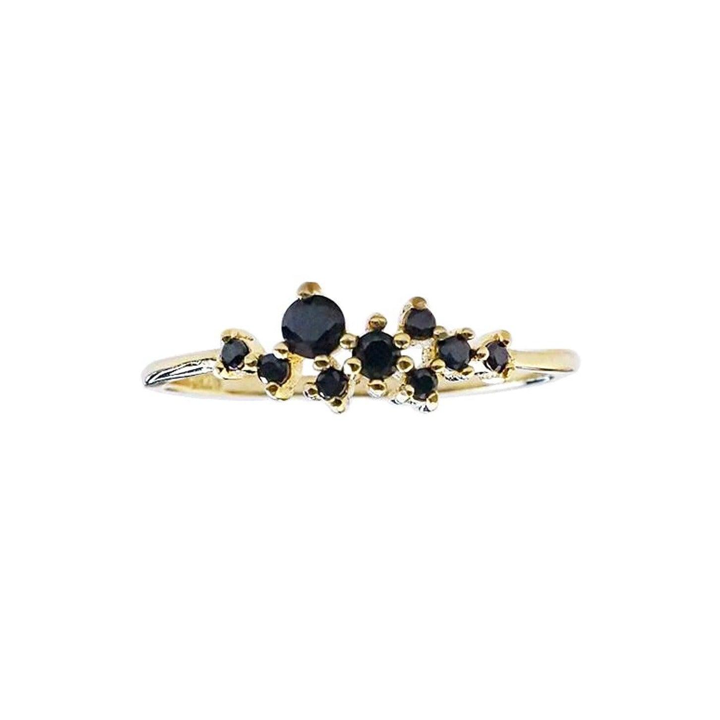 14K Night Queen Dainty Ring - Tippy Taste Jewelry