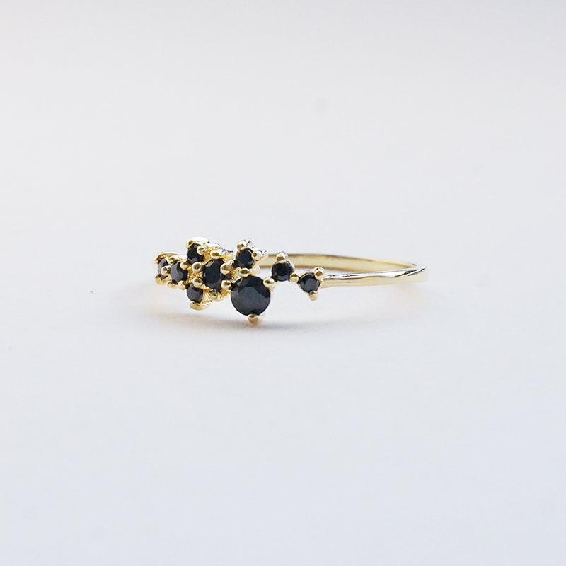 14K Night Queen Dainty Ring - Tippy Taste Jewelry