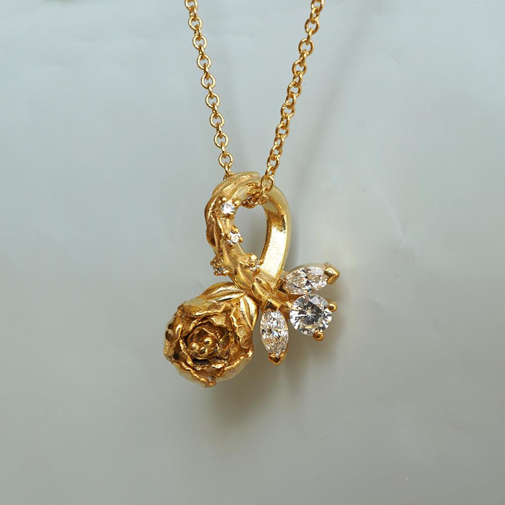 Peony Necklace - Tippy Taste Jewelry