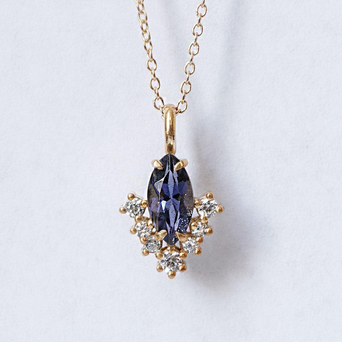 Poison Ivy Iolite Necklace - Tippy Taste Jewelry