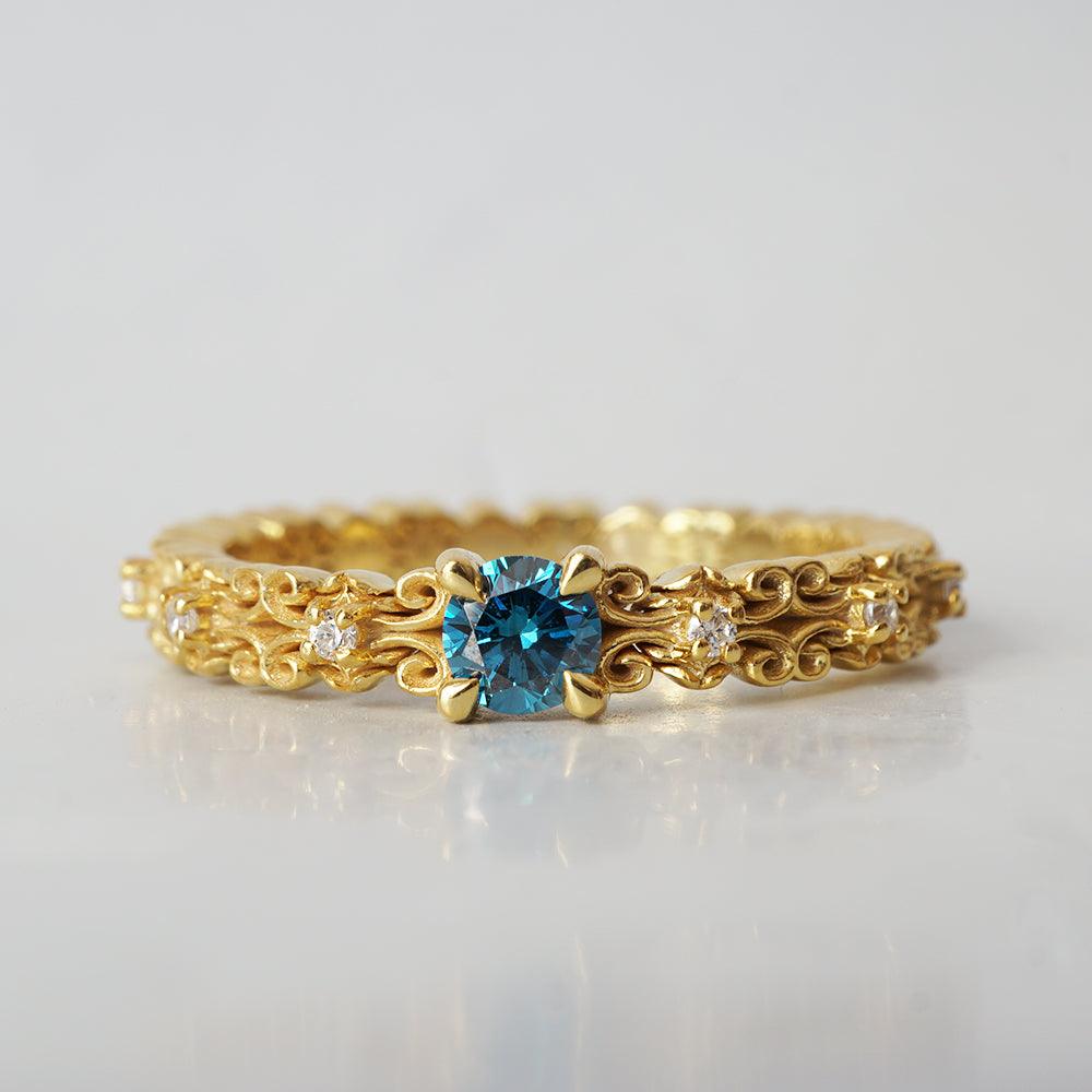 Limited Edition: Constantine Blue Diamond Ring - Tippy Taste Jewelry