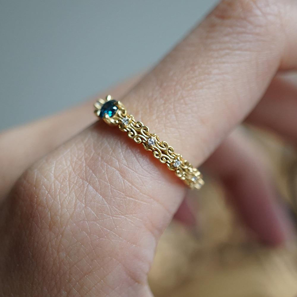 Limited Edition: Constantine Blue Diamond Ring - Tippy Taste Jewelry