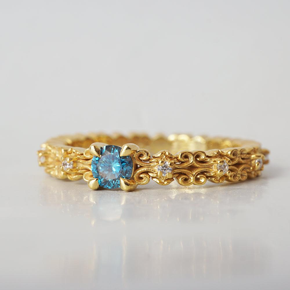 Limited Edition: Constantine Blue Diamond Ring - Tippy Taste Jewelry