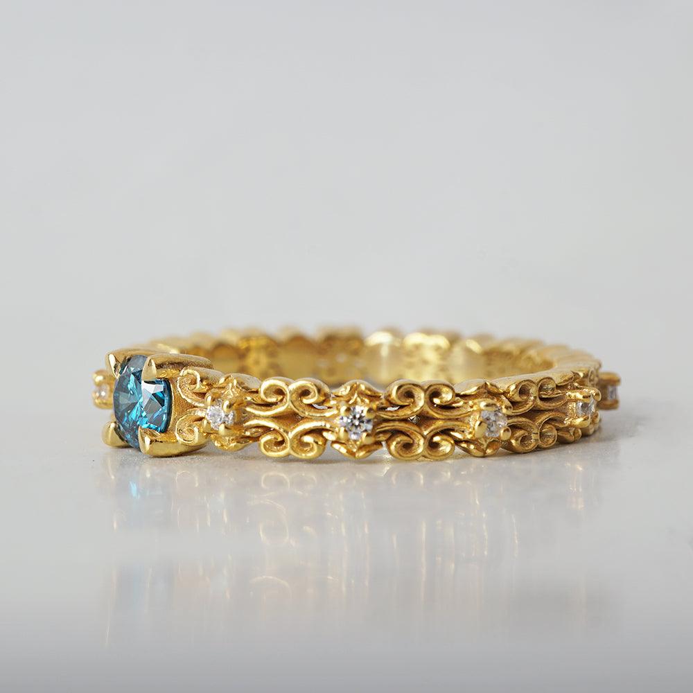 Limited Edition: Constantine Blue Diamond Ring - Tippy Taste Jewelry