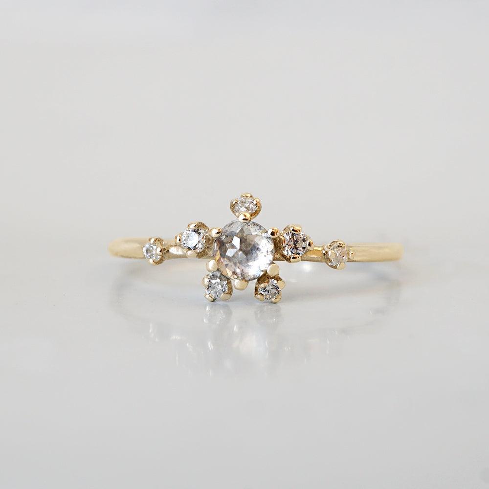 14K Celestial Salt & Pepper Diamond Ring - Tippy Taste Jewelry