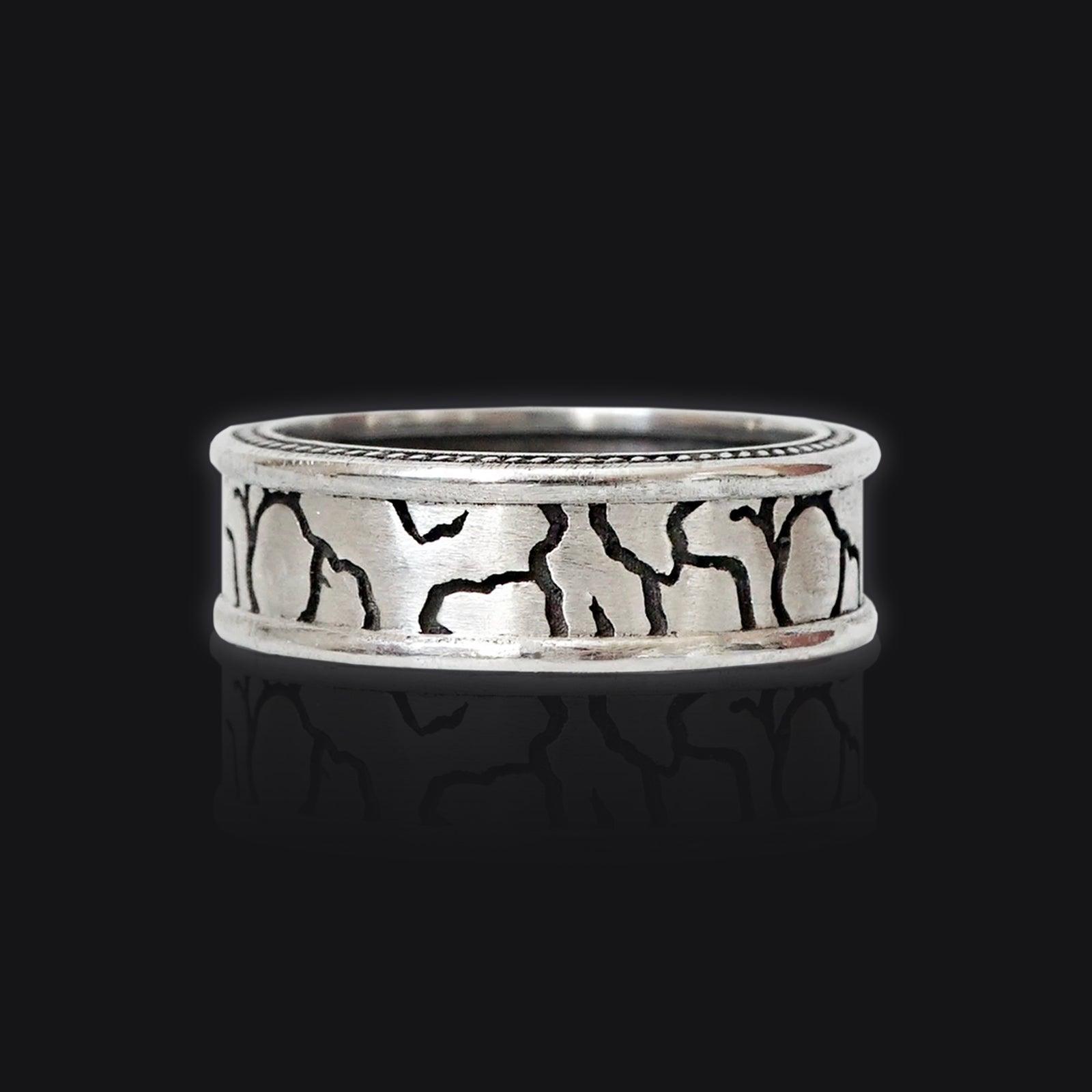 Stone Age Silver Ring in Sterling Silver - Tippy Taste Jewelry