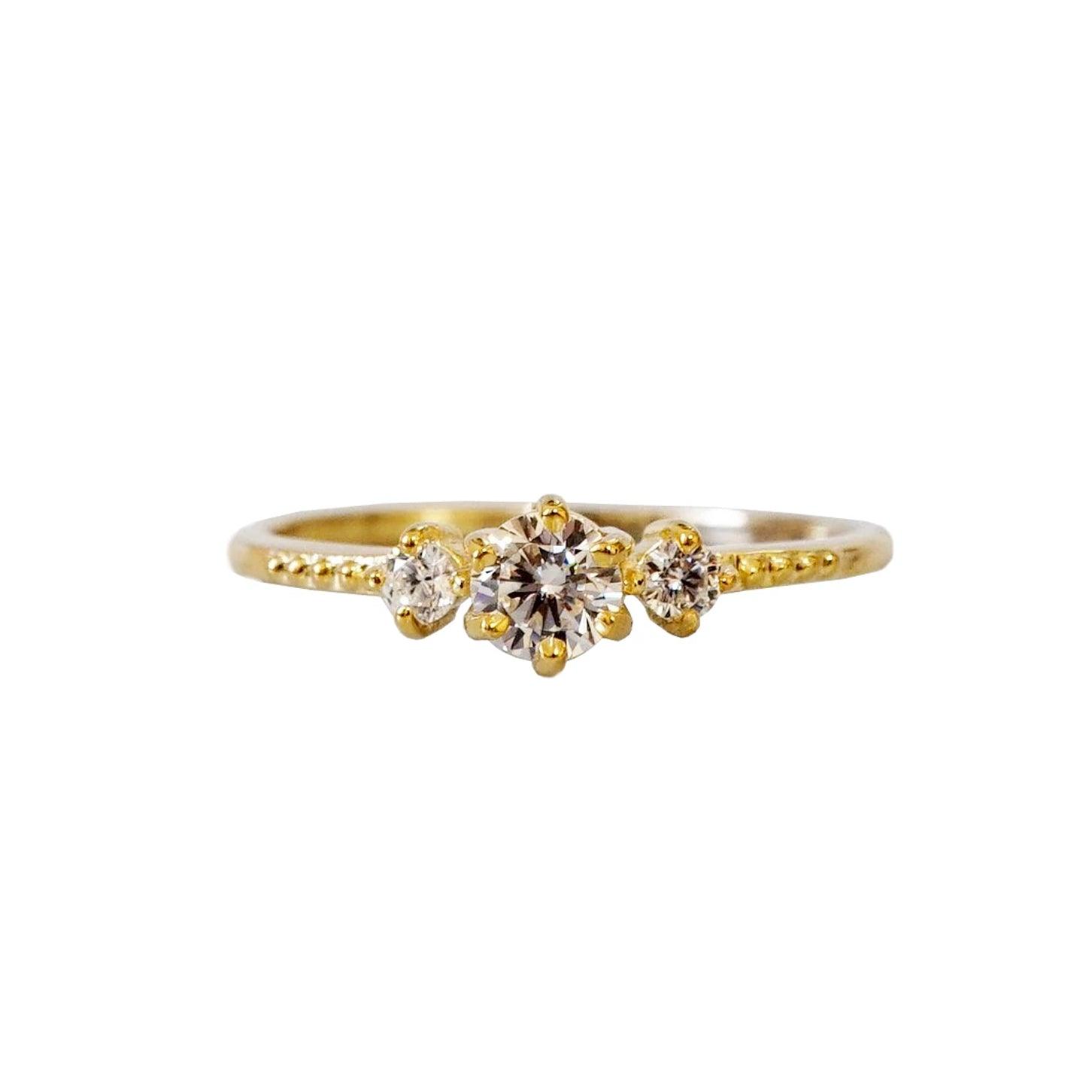 14K Tiara Diamond Ring - Tippy Taste Jewelry