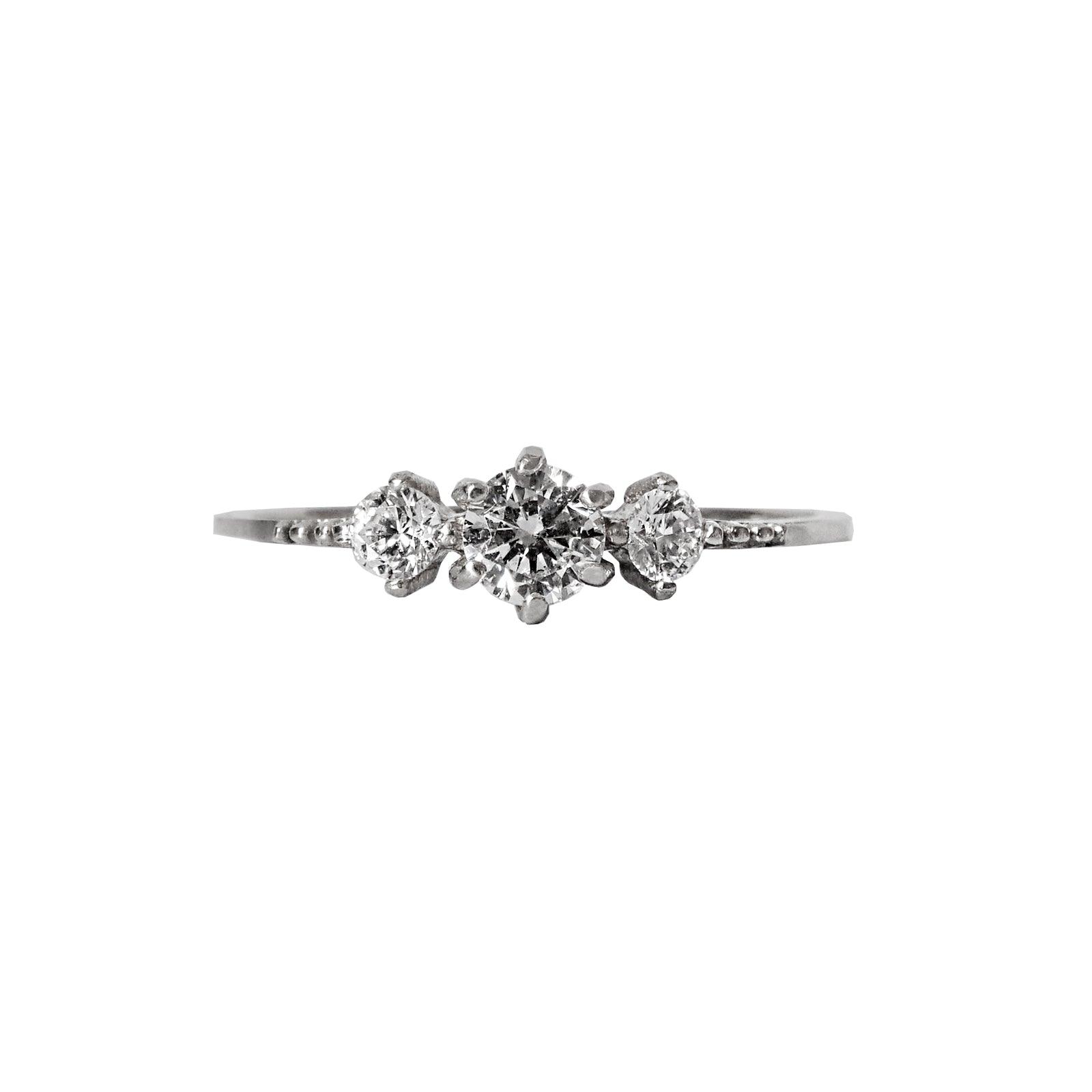 14K Tiara Diamond Ring - Tippy Taste Jewelry