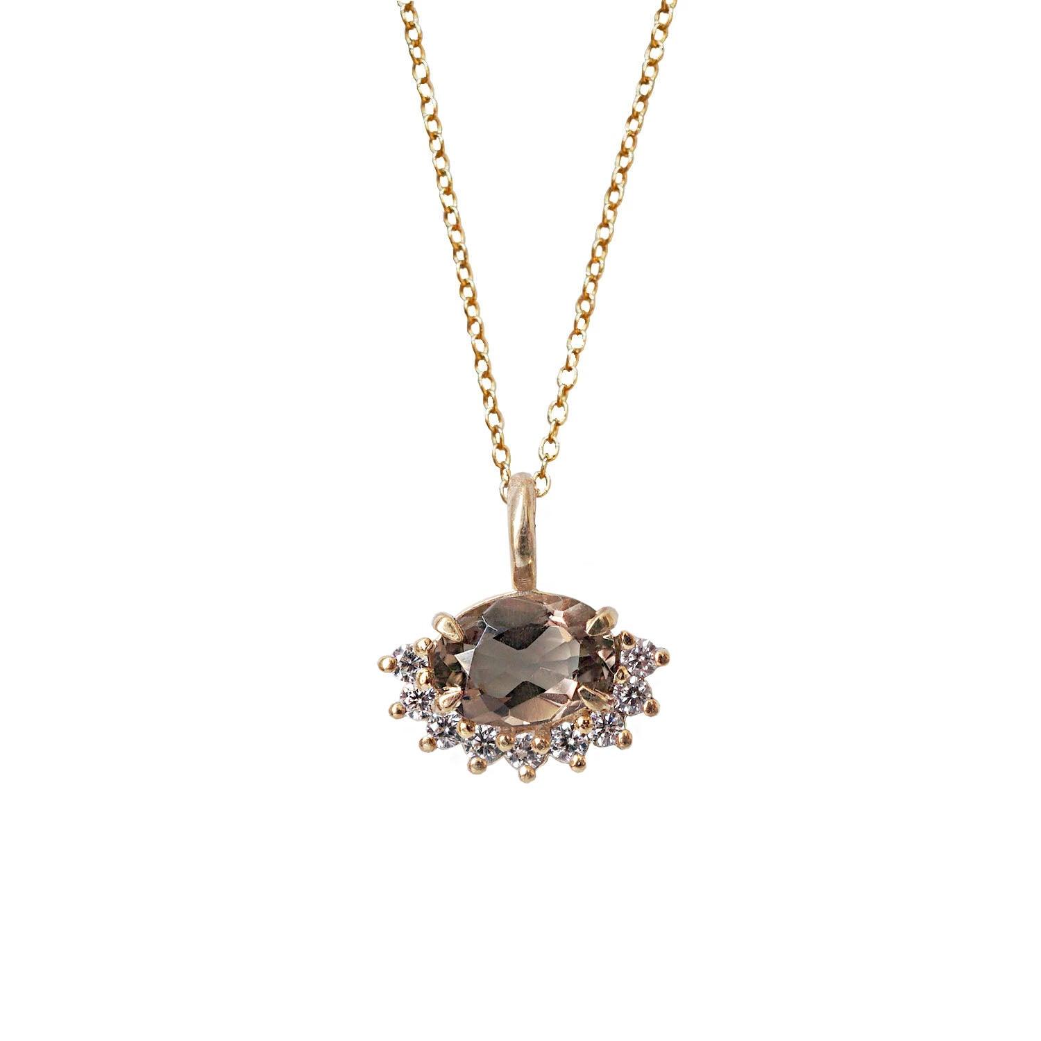 Woodland Smoky Quartz Necklace - Tippy Taste Jewelry